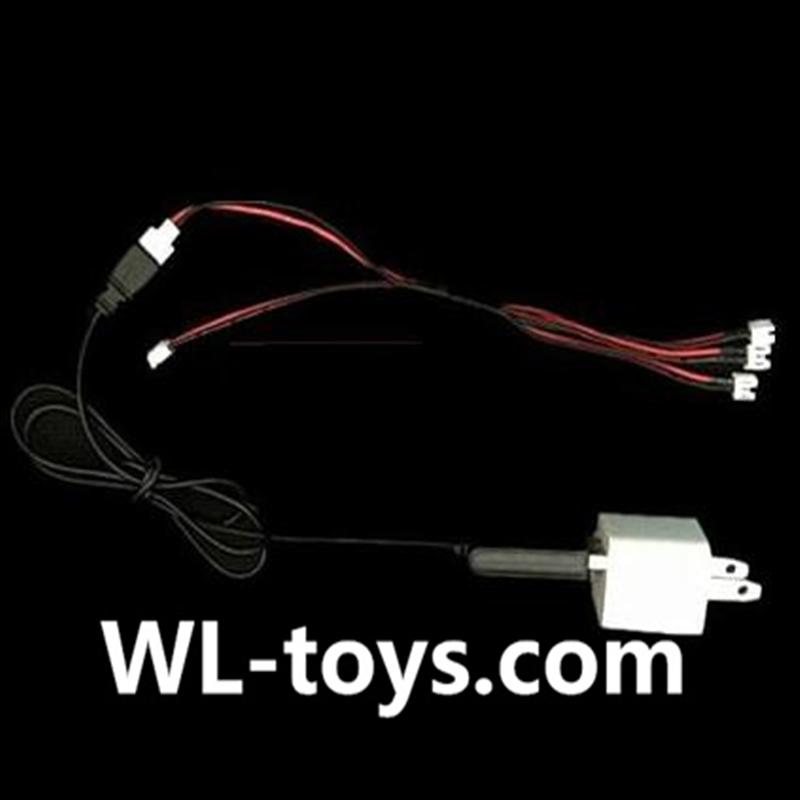 NiHui H377 RC Helicopter Parts-32 USB-To-Socket convert plug & USB charger & Upgrade 1-to-3 convert wire-(Not include the 3x battery)