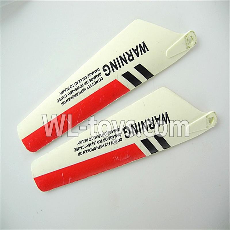 Foda F307 F307C F307H F307L RC helicopter parts-05 Lower main blades(2pcs)-Red