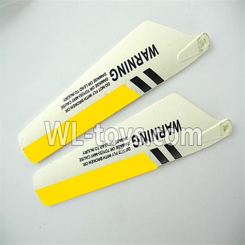 Foda F307 F307C F307H F307L RC helicopter parts-10 Lower main blades(2pcs)-Yellow