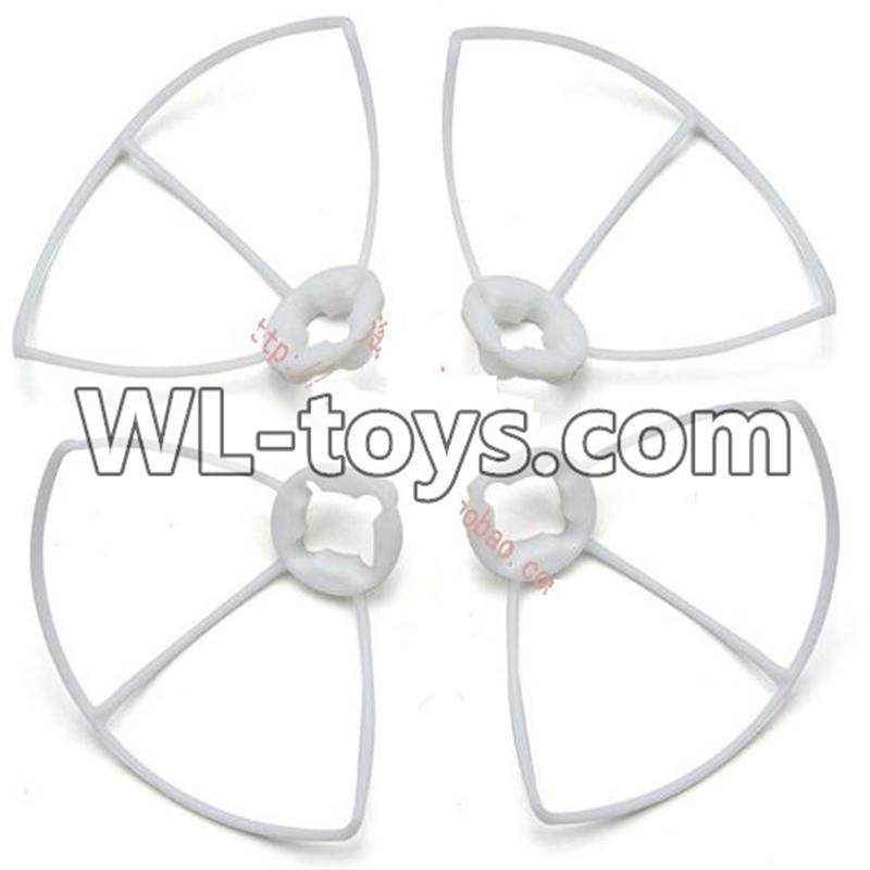 WLtoys V676 RC Quadcopter parts-21 Outer protect frame Version 2-(4X White)