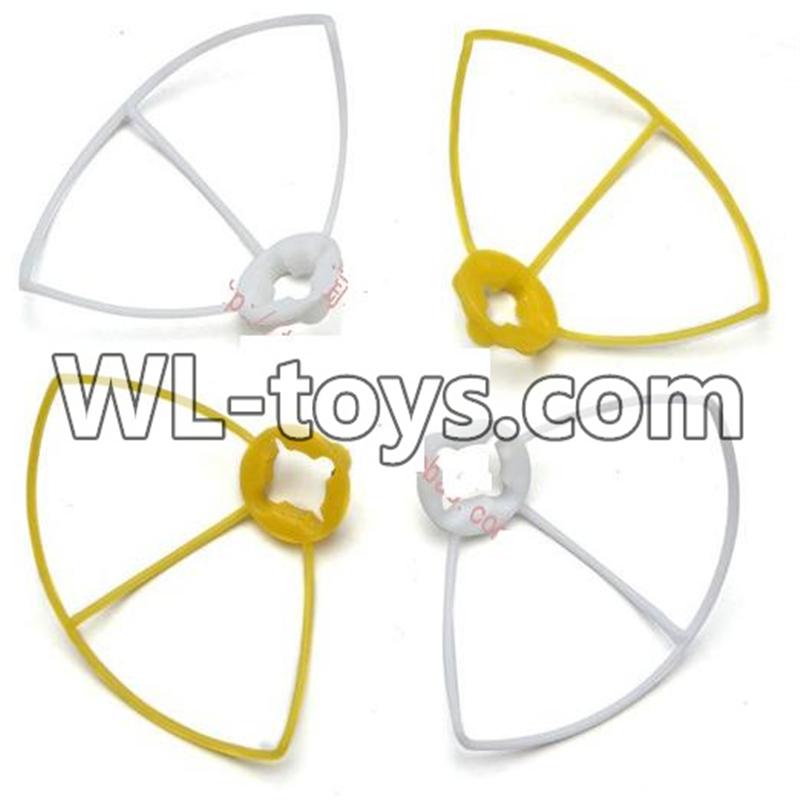 WLtoys V676 RC Quadcopter parts-23 Outer protect frame Version 2-(2X Yellow & 2X White)