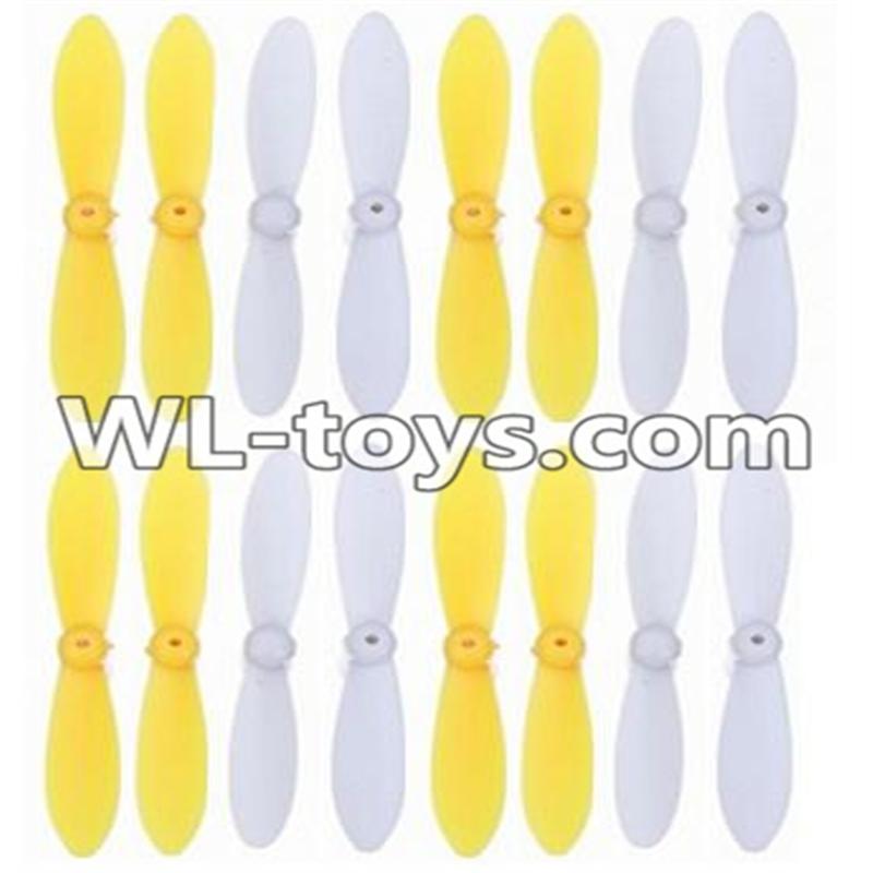 WLtoys V676 RC Quadcopter parts-28 Upgrade-Blades(8x Yellow & 8x Red)