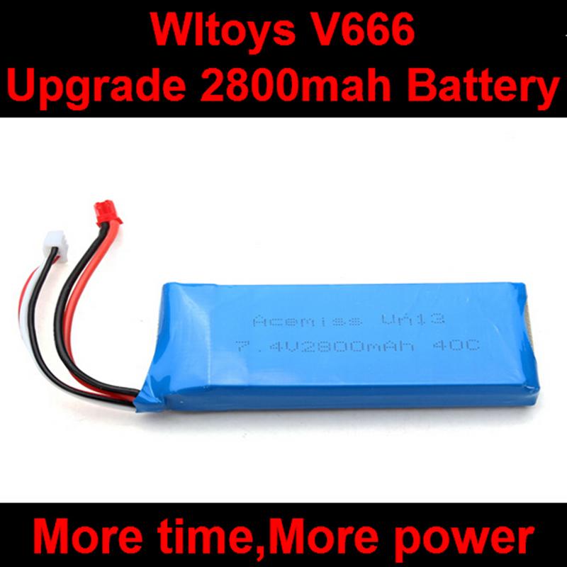 WLtoys V666 RC Quadcopter parts WL toys V666 Upgrade Battery-7.4v 2800mAH battery 40c