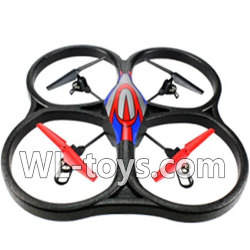 WLtoys V666 RC Quadcopter parts WL toys V666 parts-24 V666 Quadcopter BNF(Only Quadcopter Body ,No battery ,No transmitter,No charger)-Red&Blue
