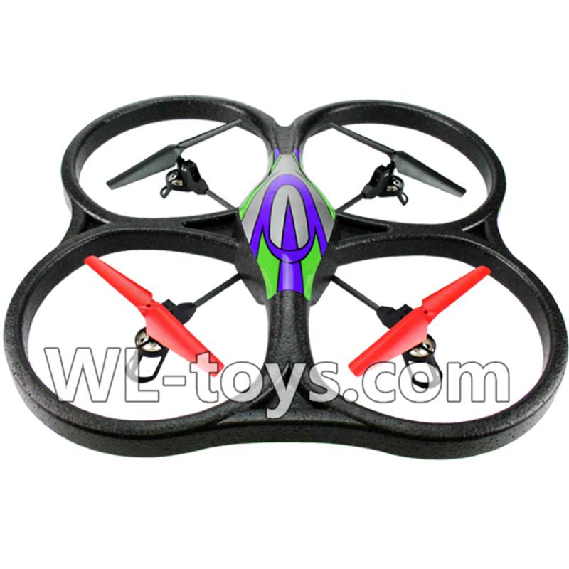WLtoys V666 RC Quadcopter parts WL toys V666 parts-25 V666 Quadcopter BNF(Only Quadcopter Body ,No battery ,No transmitter,No charger)-Green&Purple