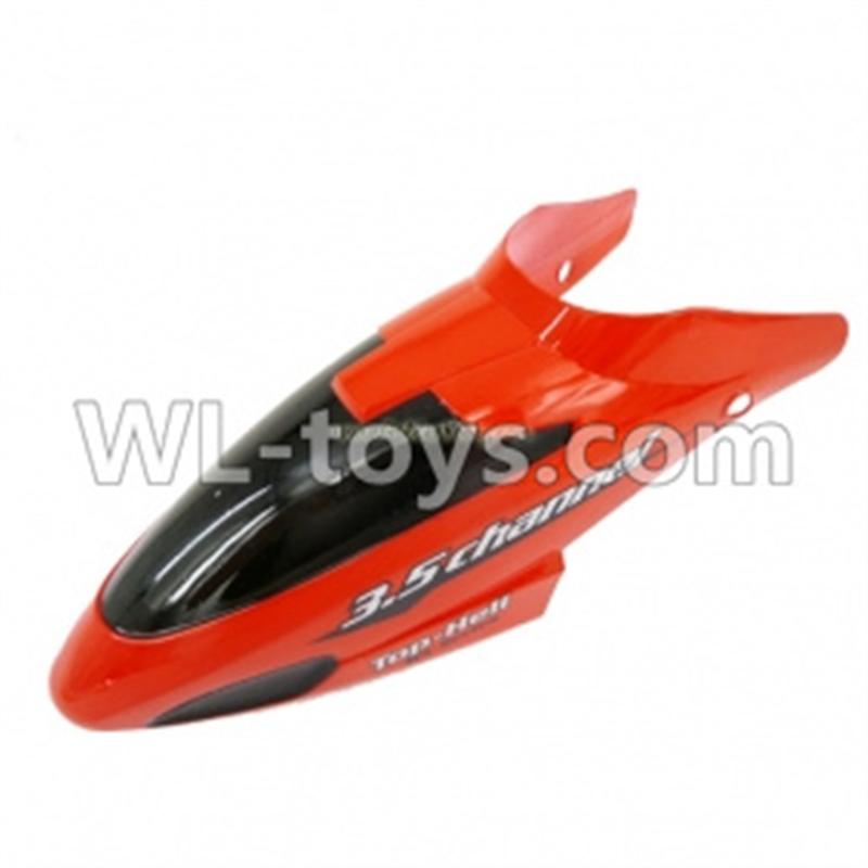 MingJi 604 rc helicopter parts ,FODA F338 helicopter parts-02 Head cover(Red)