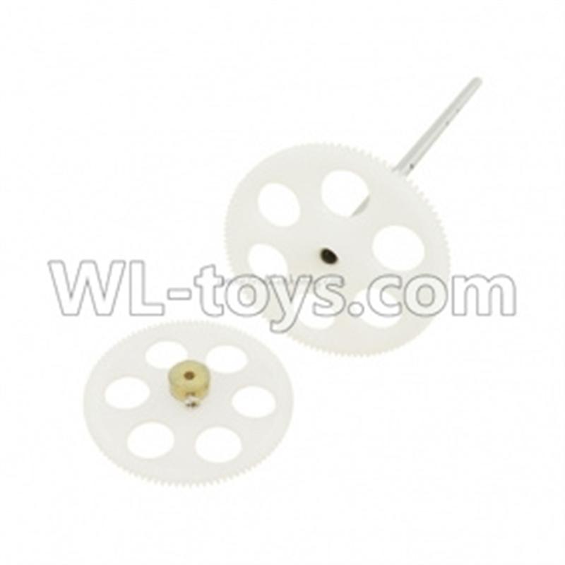 MingJi 604 rc helicopter parts ,FODA F338 helicopter parts-06 Upper Main Gear with Hollow pipe & Lower main gear with copper sleeve