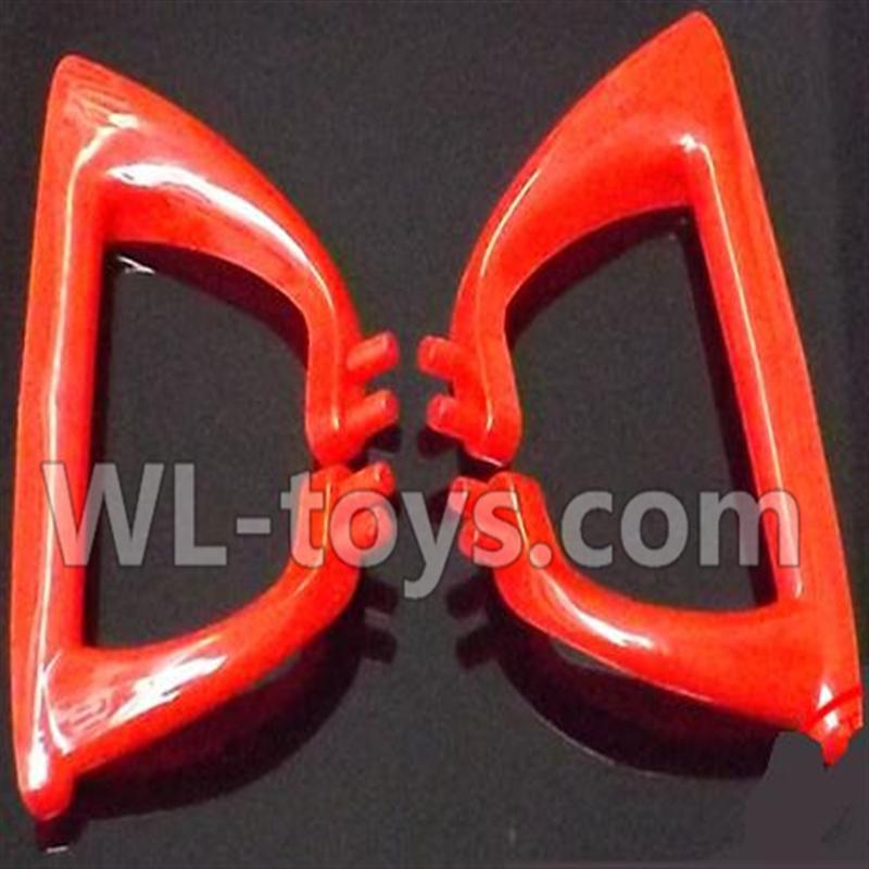 MJX X400 RC Quadcopter parts-12 Left and right Tripod(2pcs)-Red