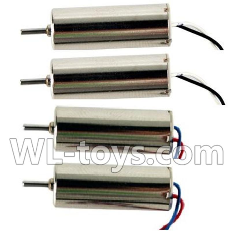 Double horse 9136 RC Quadcopter parts DH 9136 parts-03 rotating Motor with red and blue wire(2pcs) & Reversing-rotating Motor with black and white wire(2pcs)