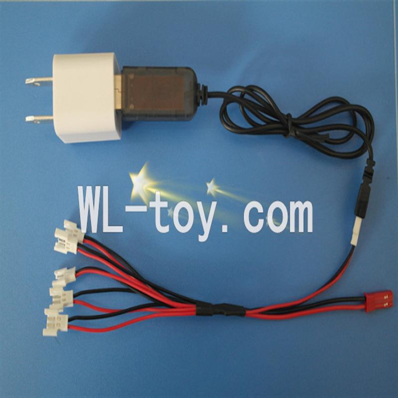 Skytech M62 RC Quadcopter Parts-20 USB-to-Socket conversion plug & USB & 1-to-5 Cable ((Not include the 5 battery)