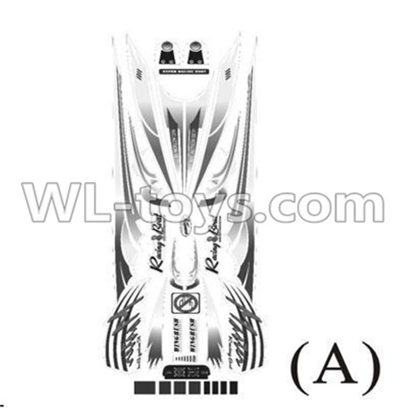 Double Horse 7000 RC boat parts-15 Stickers A for the boat shell cover ,shuang ma DH 7000 parts