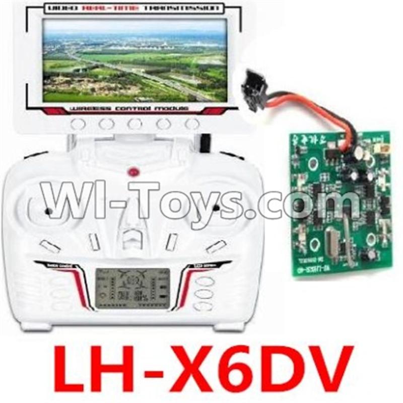 LH-X6DV Parts -21 LH-X6DV Transmitter with FPV real time video Transmission Receiver screen & Circuit board For Lead Honor Quadcopter rc drone parts