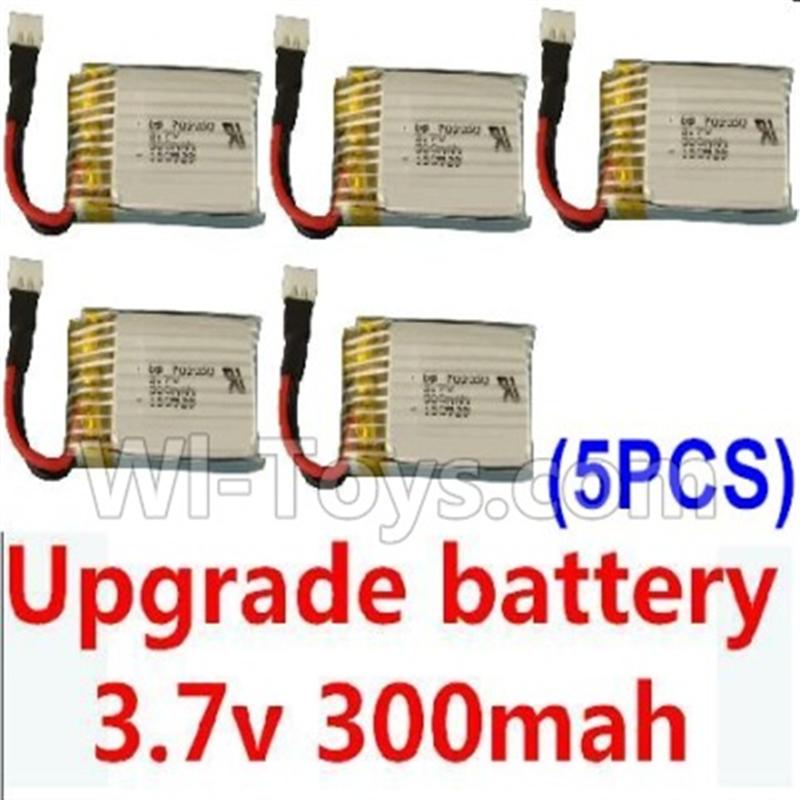 JJRC H6 H6C H6D Parts-20 Upgrade 3.7v 300mah battery for the JJRC H6 H6C H6D Quadcopter(5pcs) For JJRC H6 H6C H6D Drone,RC Quadcopter spare parts