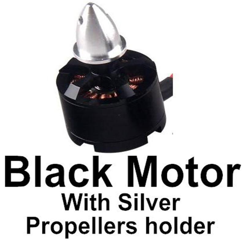 BaYang Toys X16 Parts-14-02 Black Brushless Motor with Silver Propellers holder-1pcs,BaYang X16 RC Quadcopter Drone Spare Parts,BaYang Toys X16 Accessoriess Replacement