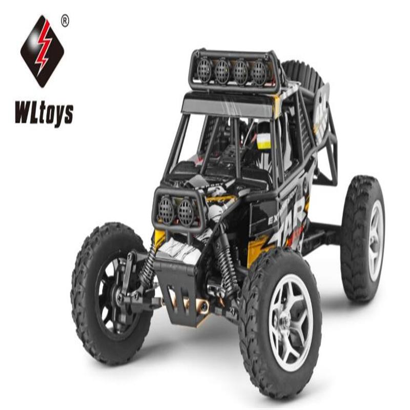 WLtoys 18428 rc car Wltoys 18428 High speed 1/18 1:18 Full-scale rc racing car,1: 18 Nini Electric four-wheel-climbing car with Brake Function-Black color Wltoys-Car-All